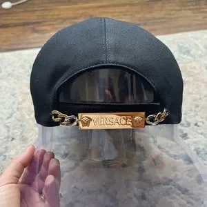 Versace | Accessories | Never Worn Versace Black Hat 6cm  display picture 3
